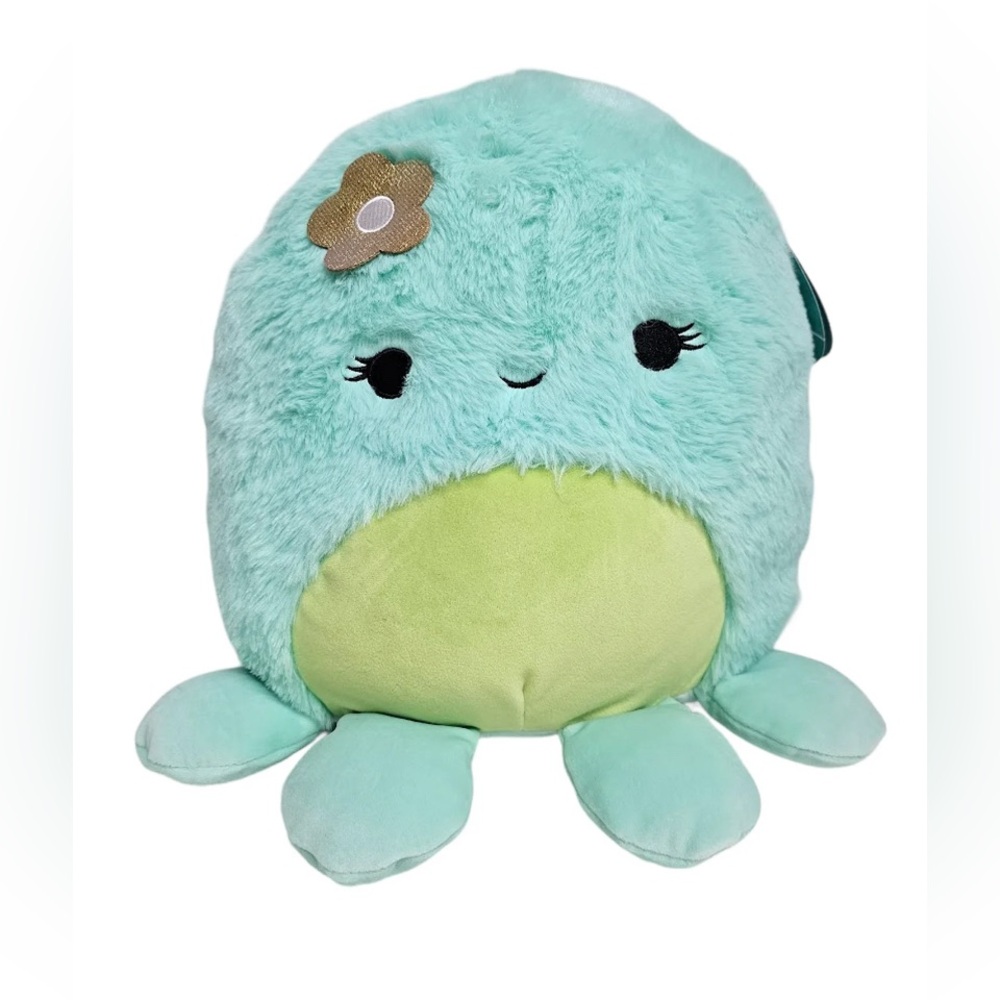 NWT SQK - Medium Plush 12 Inch Squishmallow Ophelia - Teal Octopus - Fuzzamallow